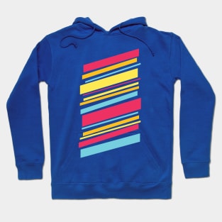 Rising Diagonals: red, yellow, orange and blue Hoodie